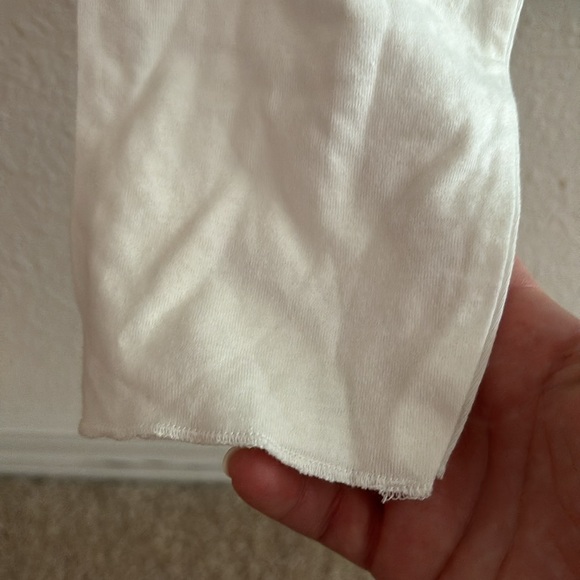 Disney Parks girls XL(14/16) white &light blue long sleeve shirt says Mickey NWT - Picture 8 of 14